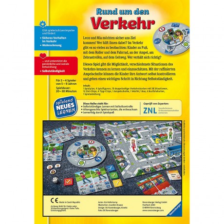 Ravensburger Lernspiel Rund um den Verkehr Обучающая игра о дорожном движении