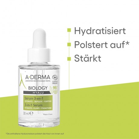 A-DERMA Biology Hyalu Serum 3in1  Biology Hyalu Сыворотка 3в1