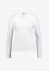 Tommy Hilfiger HERITAGE LONG SLEEVE SLIM  Polo shirt classic white HERITAGE LONG SLEEVE SLIM Рубашка поло классический белый