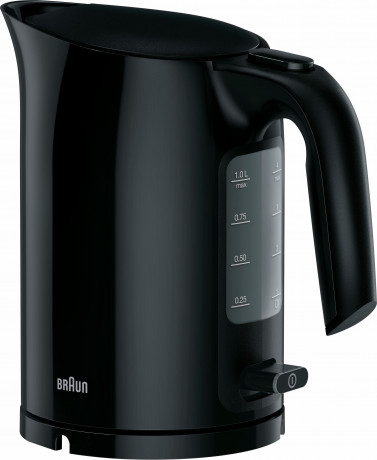Braun Braun Wasserkocher WK 3000 BK, 1 l, 2200 W Schwarz Чайник Braun WK 3000 BK, 1 л, 2200 Вт