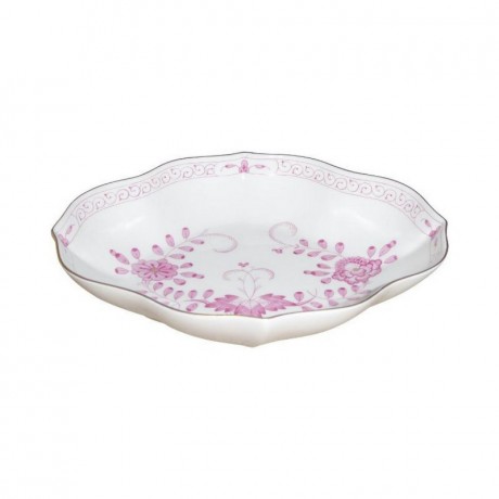 Meissen Meissen  'Neuer Ausschnitt - Indische Malerei 2 mit Kante purpur Goldpunkte mit Goldrand' Schalchen 19 cm Meissen "New Section - Индийская роспись 2 с краем из пурпурных золотых точек с золотым ободком" чаша 19 см