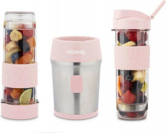 H.Koenig Smoothie-Maker SMOO12 Mini Standmixer, rosa, 300 W  H.Koenig Smoothie Maker SMOO12 Мини-миксер, розовый, 300 Вт