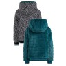 WE Fashion Madchen-Wendejacke mit Muster und Kunstfell Blazer fur Madchen Двусторонняя куртка для девочки с рисунком и блейзер из искусственного меха для девочки