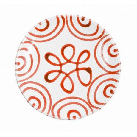Gmundner Keramik Gmundner Keramik Rotgeflammt Dessertteller / Fruhstucksteller Cup d: 20 cm / h: 2,6 cm Gmundner керамическая десертная тарелка с красным пламенем / тарелка для завтрака Чашка d: 20 см / высота: 2,6 см