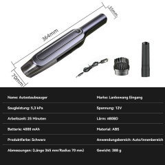 Hikeren Hikeren Akku-Handstaubsauger 3-in-1 Staubsauger,Nass- und Trockenbetrieb,Kabellos,Mit 2 Burste, Keine Tasche  Беспроводной ручной пылесос Hikeren Пылесос 3-в-1, влажная и сухая работа, беспроводной, с 2 щетками, без мешка