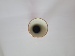 Alka Kunst Ваза с золотым ободком и цветочным рисунком в коричневых тонах, 25см, Германия, 1960-70гг.