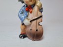 Винтажная фарфоровая фигурка  "Музыкант с контрабасом", 5см x 9см, Япония, 1960-70гг. 