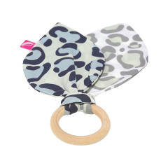 Motherhood Beissring aus Holz mit Baumwollblatter Деревянный прорезыватель с хлопковыми листьями