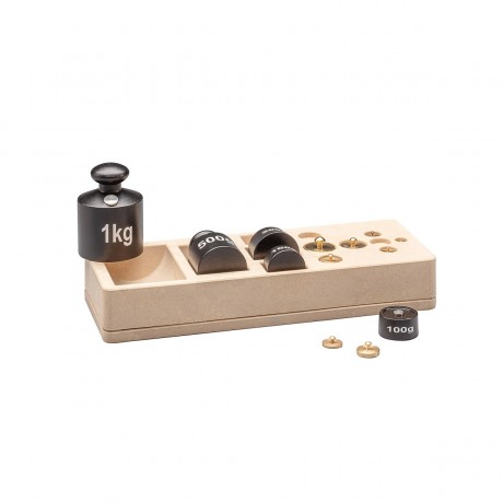 Wissner aktiv lernen Gewichtssatz 2kg 13 Gewichte im RE-Wood-Block Набор гирь 2 кг 13 гирь в блоке RE-Wood
