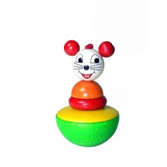 HESS Holzspielzeug Stehaufmannchen Maus Деревянная игрушка стоячая мышь