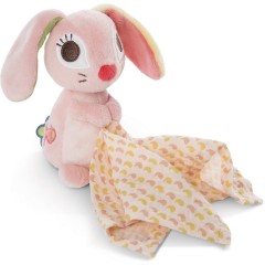 NICI Schmusetier 3D Hase Hopsali mit Mulltuch Мягкая игрушка 3D кролик Хопсали с марлей