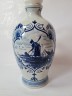 Кувшин винтажный с крышкой-пробкой Delft Blue / Erven Lucas Bols Amsterdam 1575 "Мельницы", фарфор, 18 x 13см, 1950-60гг.