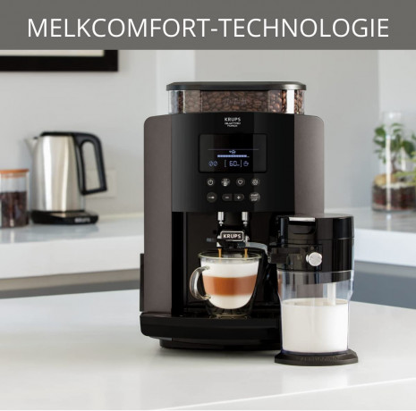 Krups Krups Kaffeevollautomat EA 819E Arabica Latte Quattro Force  Полностью автоматическая кофемашина Krups EA 819E Arabica Latte Quattro Force