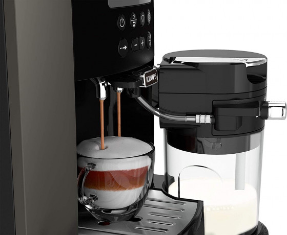 Krups Krups Kaffeevollautomat EA 819E Arabica Latte Quattro Force  Полностью автоматическая кофемашина Krups EA 819E Arabica Latte Quattro Force