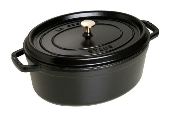 Staub Staub Br\u00e4ter Cocotte 33cm oval  schwarz Staub Br>4ter Кокотка 33см овальная