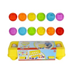 Vetaka Geometrie Eier Sortierspiel Montessori Spielzeug fur Kinder Геометрическая сортировка яиц Монтессори-игры для детей