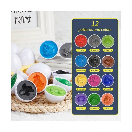 Vetaka Geometrie Eier Sortierspiel Montessori Spielzeug fur Kinder Геометрическая сортировка яиц Монтессори-игры для детей