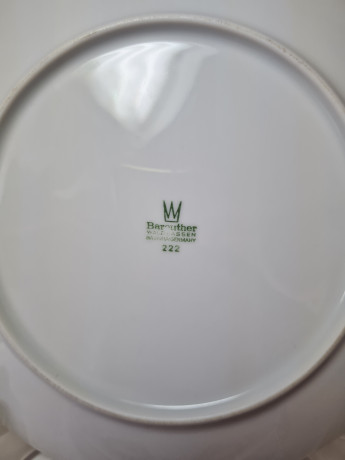 Bareuther Waldsassen Bavaria Чайное трио с позолоченным узором "Красная роза", Германия, 1960-70гг.