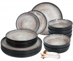 Moritz &amp; Moritz Moritz &amp; Moritz Tafelservice beige 18-tlg. Digital schwarz Сервиз Moritz &amp;amp; Moritz бежевый, 18 предм. Цифровой