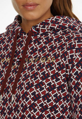 Tommy Hilfiger REG AO MONOGRAM Sweatshirt deep rouge multi REG AO МОНОГРАММА Толстовка глубокие румяна мульти