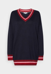 Tommy Hilfiger VIBRANT STRIPE SWEATER Jumper desert sky СВИТЕР С ЯРКИМИ ПОЛОСКАМИ Джемперы небо пустыни