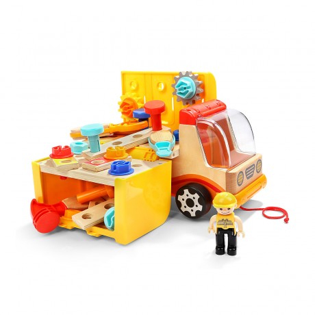 TOPBRIGHT Baufahrzeug mit ausklappbarer Werkbank Строительная машина с раскладным верстаком