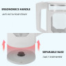 Mutoy Mutoy Wasserkocher Glas Wasserkocher, Fensterglas-Doppelwand Design, LED Innenbeleuchtung, 2,3 l, 1500,00 W, BPA-frei, Uberhitzungsschutz, Trockenkochschutz Grun Чайник Mutoy, стеклянный чайник, конструкция с двойными стенками из оконного стекла, св