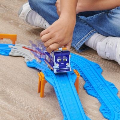 Spin Master Mighty Express Schienen Set mit Push-and-Go Zug Mechaniker Milo Набор треков Mighty Express с механиком поезда Milo