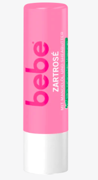 bebe Lippenpflege Zartrose, 4,9 g Бальзам для губ от высыхания с экстрактом нежной розы Zartrose, 4,9 г