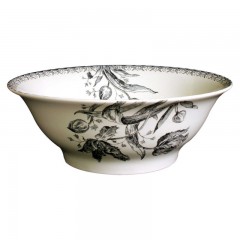 Gien Fayencerie Gien 'Tulipes Noires' Salatschussel 29 cm Салатник Gien "Tulipes Noires" 29 см