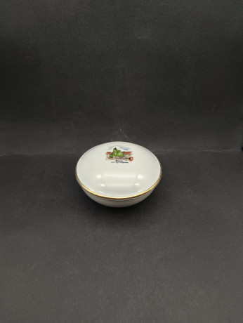 Шкатулка миниатюрная винтажная PWB Porzellan Bavaria "Ахерн", ручная работа, фарфор, 11 см, Германия, 1970-80гг.