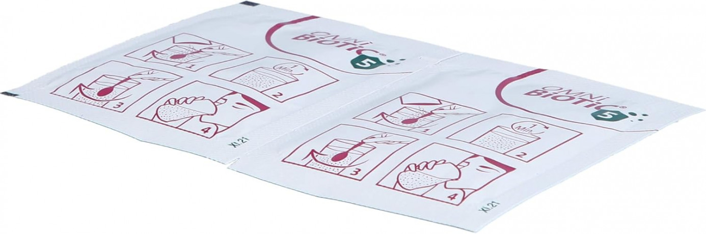 OMNi BiOTiC Pro-Vi 5 14st, Пробиотик с витамином D для иммунитета и кишечника, 5 млрд полезных бактерий, 5 штаммов, 14 саше х 2г