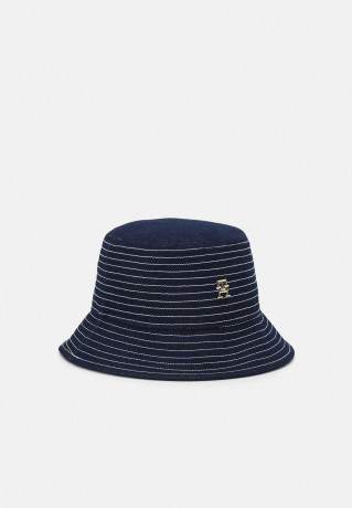 Tommy Hilfiger FEMININE BUCKET HAT Hat washed denim ЖЕНСКАЯ ШАПКА ОТ ВЕША Шляпа выстиранный деним