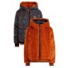 WE Fashion Madchen-Wendejacke mit Muster und Kunstfell Blazer fur Madchen Двусторонняя куртка для девочки с рисунком и блейзер из искусственного меха для девочки