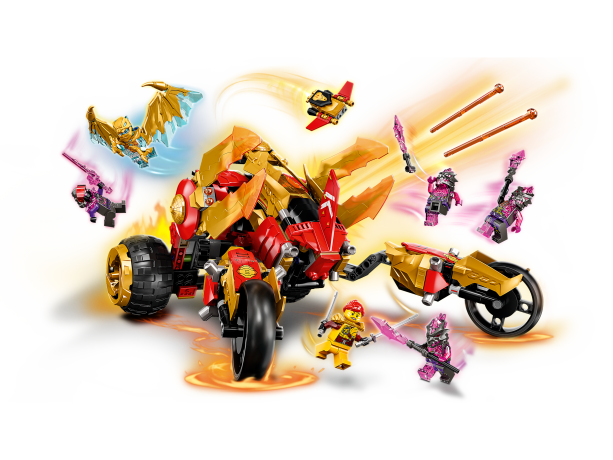 Lego Kais Golddrachen-Raider Золотой налетчик драконов Кая