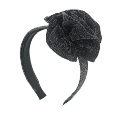 SOHO Glitzer Haarreif mit Schleife Silber Блестящая повязка на голову с бантом