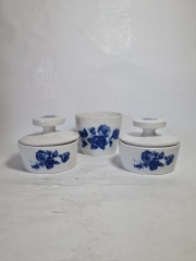 Набор винтажный Floyal Bavaria: розетки, соусник, фарфор, 4 шт., 9 x 7,5 x 7,5 см, 9,5 x 8 x 8,5 см, 12 x 7 см, Германия, 1960-70гг.