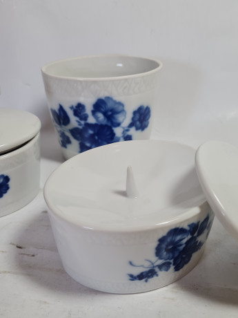 Набор винтажный Floyal Bavaria: розетки, соусник, фарфор, 4 шт., 9 x 7,5 x 7,5 см, 9,5 x 8 x 8,5 см, 12 x 7 см, Германия, 1960-70гг.