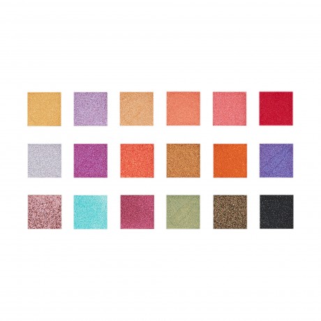 Makeup Revolution Coca Cola Eyeshadow Palette, Мейкап Революшион Коллекция Coca Cola Паллетка теней, 18 оттенков, ограниченный выпуск