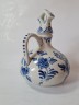 Кувшин винтажный с крышкой-пробкой Delft Blue / Erven Lucas Bols Amsterdam 1575 "Мельницы", фарфор, 22 x 11см, Голландия, 1950-60гг.