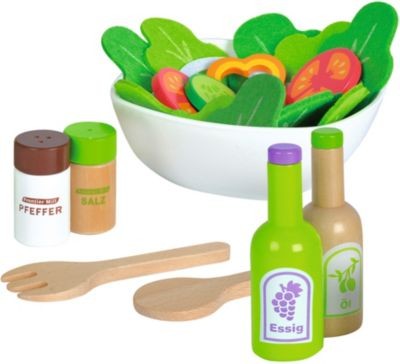 Eichhorn Salat aus Holz Spiellebensmittel Салат из деревянной игрушки