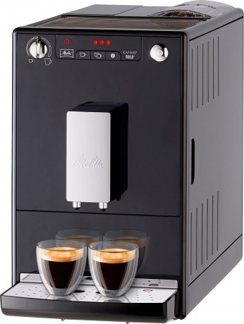 Melitta Melitta Kaffeevollautomat Solo E950-101, schwarz, Perfekt fur Cafe creme Espresso, nur 20cm breit Полностью автоматическая кофемашина Melitta Solo E950-101, черная, идеально подходит для приготовления крем-эспрессо в кафе, ширина всего 20 см.