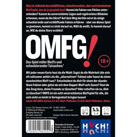 HUCH! Kartenspiel OMFG Карточная игра ОМФГ