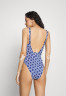 Tommy Hilfiger PLUNGE PRINT Swimsuit  navy/hite  navy/hite PLUNGE PRINT Купальник темно-синий/светло-серый военно-морской флот/хайт