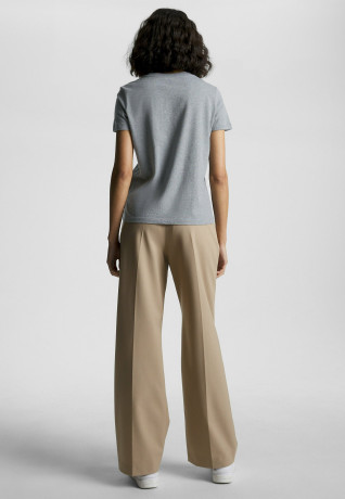 Tommy Hilfiger VARSITY LOGO Print T-shirt med heather grey VARSITY LOGO Футболка с принтом средний вереск серый