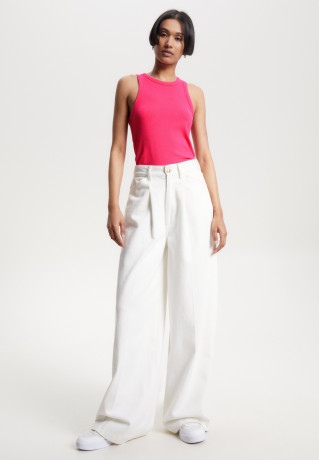 Tommy Hilfiger SLIM TANK Top bright cerise pink SLIM TANK Верх ярко-вишнево-розовый