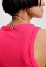 Tommy Hilfiger SLIM TANK Top bright cerise pink SLIM TANK Верх ярко-вишнево-розовый