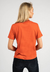 Tommy Hilfiger LOLA HIGH Basic T-shirt orange LOLA HIGH Базовая футболка апельсин