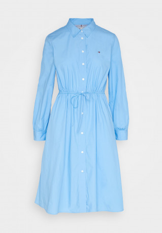Tommy Hilfiger 1985 KNEE DRESS Shirt dress hydrangea blue 1985 ПЛАТЬЕ НА КОЛЕНАХ Платье-рубашка гортензия синяя