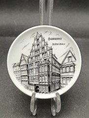 Набор декоративных тарелок винтажных Furstenberg "Немецкие города", в заводской упаковке, фарфор, 6 шт., 9.5 см, Германия, 1970-80гг.